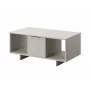 Kohvilaud cama meble ALMA 100×55×55 cm, ristkülikukujuline beež lauaplaat, kašmiirviimistlus