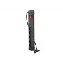 Pikendusjuhe LANBERG SP1 1,5 m — 5x PL pistikupesa, Must