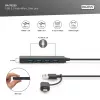 USB-jaotur, Digitus, DA-70235, 4-pordiline, USB 3.2 Gen 1, Type-A ja USB-C, 12000 Mbit/s