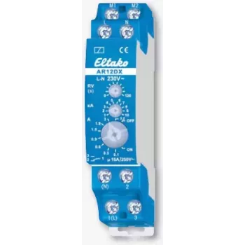 ELTAKO voolurelee 1x vahetuskontakt 16A AR12DX-230V 1TE 230V seadevahemik 0,1-32A AR12DX-230V (22001130)