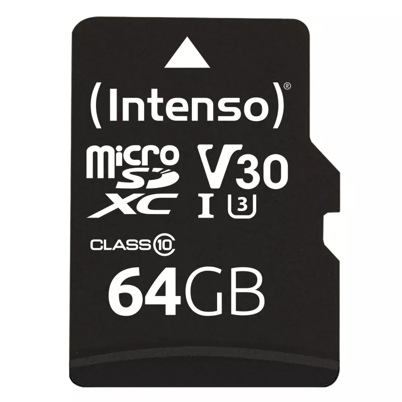 Mälukaart Intenso 64GB MicroSDXC UHS-I Class 10 3433490