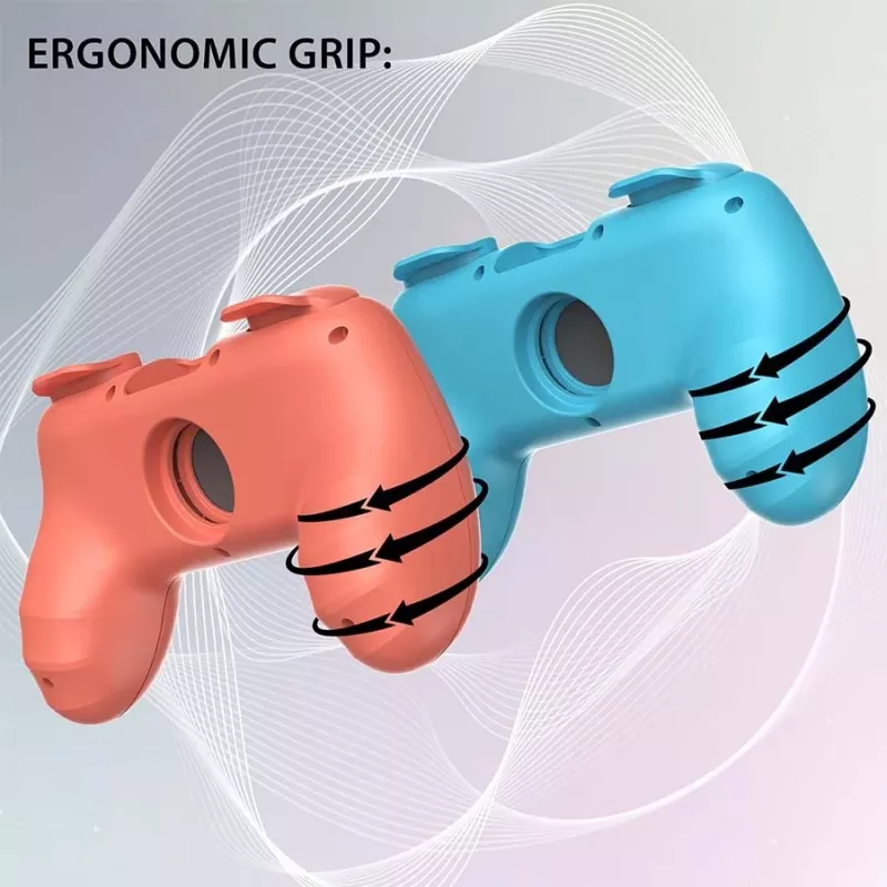 Kontrolleri käepide Subsonic Joy-Cons mugavuskäepide Switch & Switch 2 Roosa Türkiis