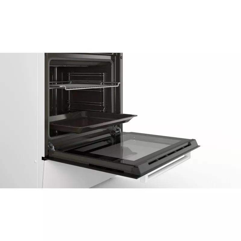 Bosch HKA090220 cooker Freestanding cooker Electric Ceramic hob Valge