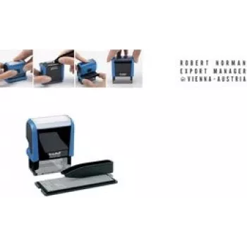 Tekstitempel trodat Printy Typo 4911T — isetinduv tekstitempel, 3 rida