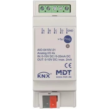 MDT AIO-0410V.01 lülitusaktuaator 4-kordne, 2TE, REG, 0-10V (AIO-0410V.01)