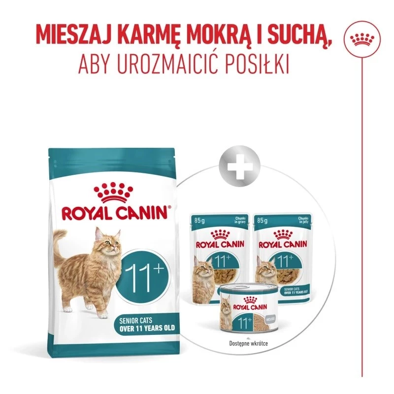 Kuiv kassitoit Royal Canin FHN Ageing 11+ 2 kg — linnuliha, 30% valku, liigeste- ja neerutoetus