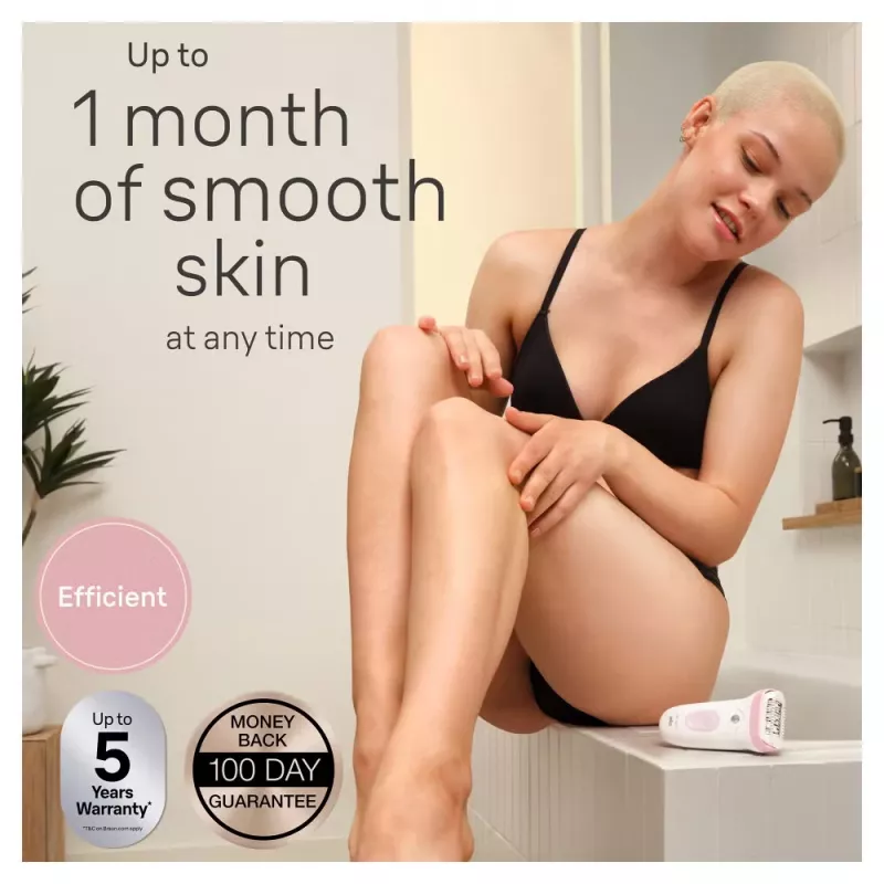 Braun Silk-epil 7 SE7-060 epilaator, 40 pintsetti, roosa/valge