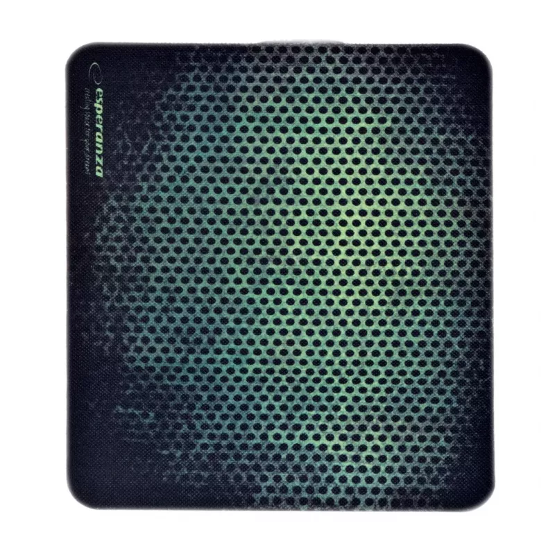 Hiirematt ESPERANZA EGP102G — mängurite kummimatt 300×240 mm, 3 mm, roheline/must, libisemisvastane