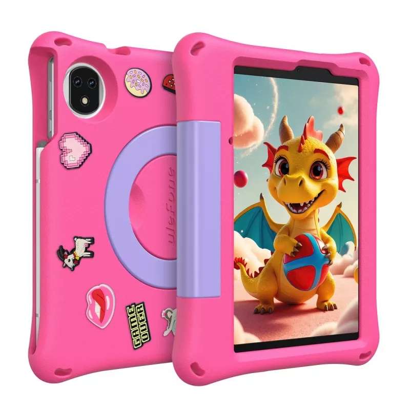 Tahvelarvuti UleFone Tab A9 Pro Kids — 4 GB muutmälu, 128 GB salvestusruumi, LTE, roosa