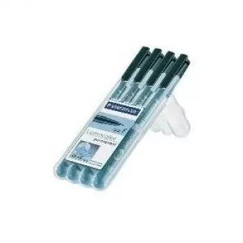 Püsimarker Staedtler Lumocolor 318-9WP4HZ — must, veekindel ots