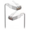Võrguparanduskaabel UBIQUITI UACC-Cable-Patch-EL-C6A 0.15 m Cat6a RJ-45 poolläbipaistev valge