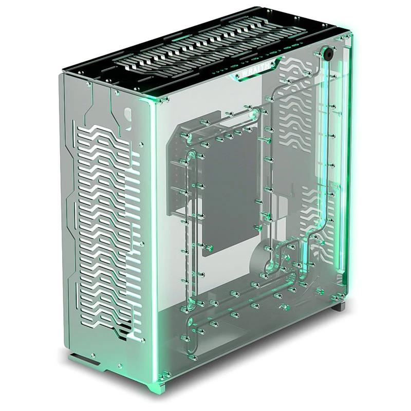 Singularity Computers Wraith ITX/DTX arvutikorpus, hõbedane