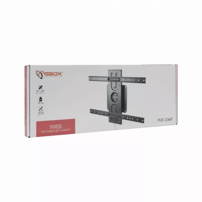 Sbox PLB-1246F Fikseeritud lameekraaniga LED-teleri seinakinnitus 37-70 50kg