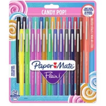 PAPER MATE fiiberotsaga pliiats Flair Candy Pop 24-pakk Blister M