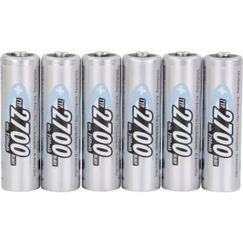 Ansmann Mignon (AA)-aku NiMH HR06, 4 + 2 tasuta 2700 mAh 1,2 V 6 tk (1322-0006-510)