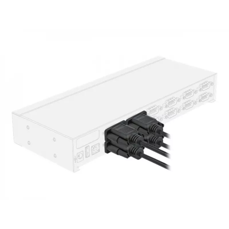 Jadakaabel DeLOCK 86605 Must 2m RS-232 Sub-D9