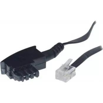 S/CONN 6m TAE-F – RJ 11 Must Läbipaistev ShiverPeaks