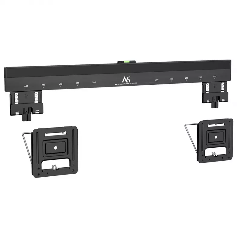 Maclean MC-481 Ultra Flat Slim TV seinakinnitusklamber 37-80 tolli, lame ja kumer, kuni 75 kg, VESA 600x400 universaalne TV kinnitus