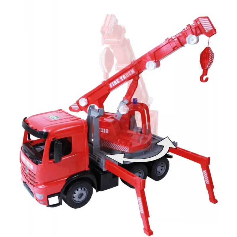 Mehaaniline mängukraanaauto Lena 02175EC, 70 cm, ühe pruuni kärruga