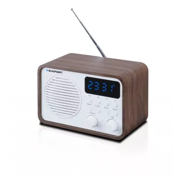 Kaasaskantav raadio Bluetoothi ja USB-ga BLAUPUNKT PP7BT, värv: pruun puit/valge