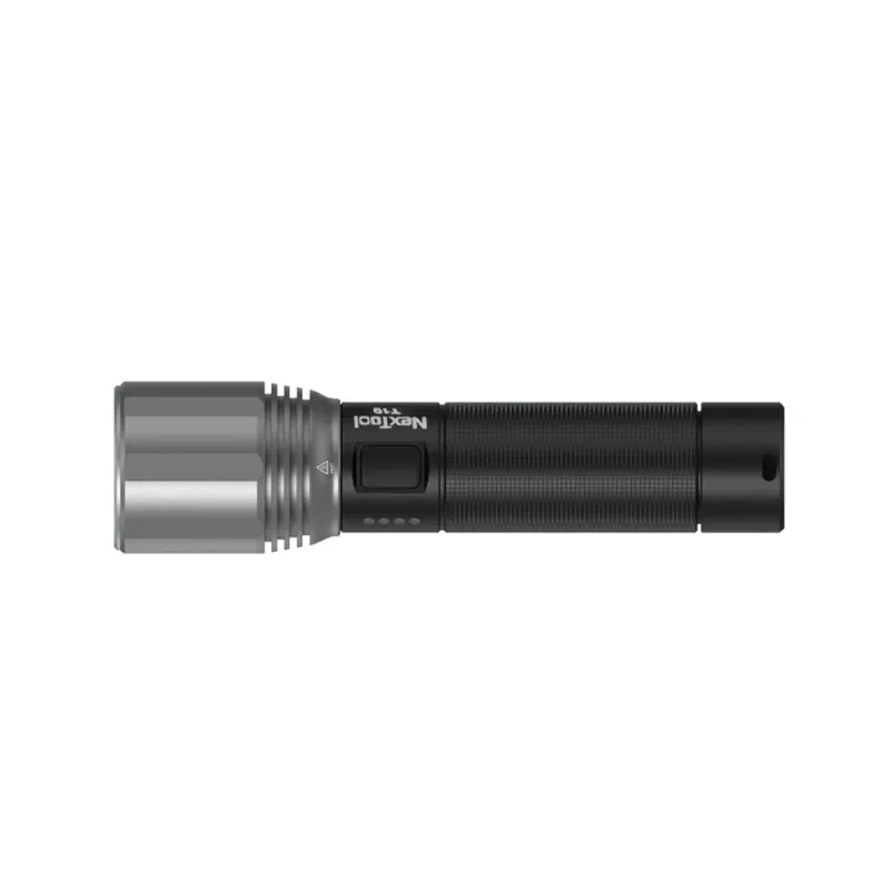 Käsilatern Nextool T10 — 2000 lm, 220 m valgusvihk, USB-C, IPX7, alumiiniumkorpus, 152 mm