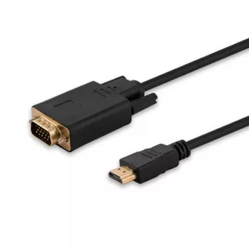 Savio CL-103 videokaabli adapter 1,8 m HDMI Type A (Standard) VGA (D-Sub) Must