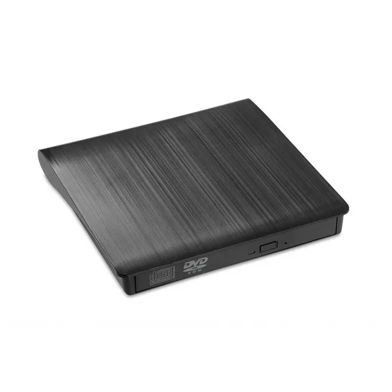 DVD-ROM väline optiline seade IBOX IED02, USB 3.2 Gen 1, DVD-ROM (8x) / CD-ROM (24x), must