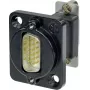 Neutrik D-SUB adapter D-SUB-pistik 15 kontaktiga - D-SUB-pesa 15 kontaktiga NADB15MF-B 1 tk (NADB15MF-B)