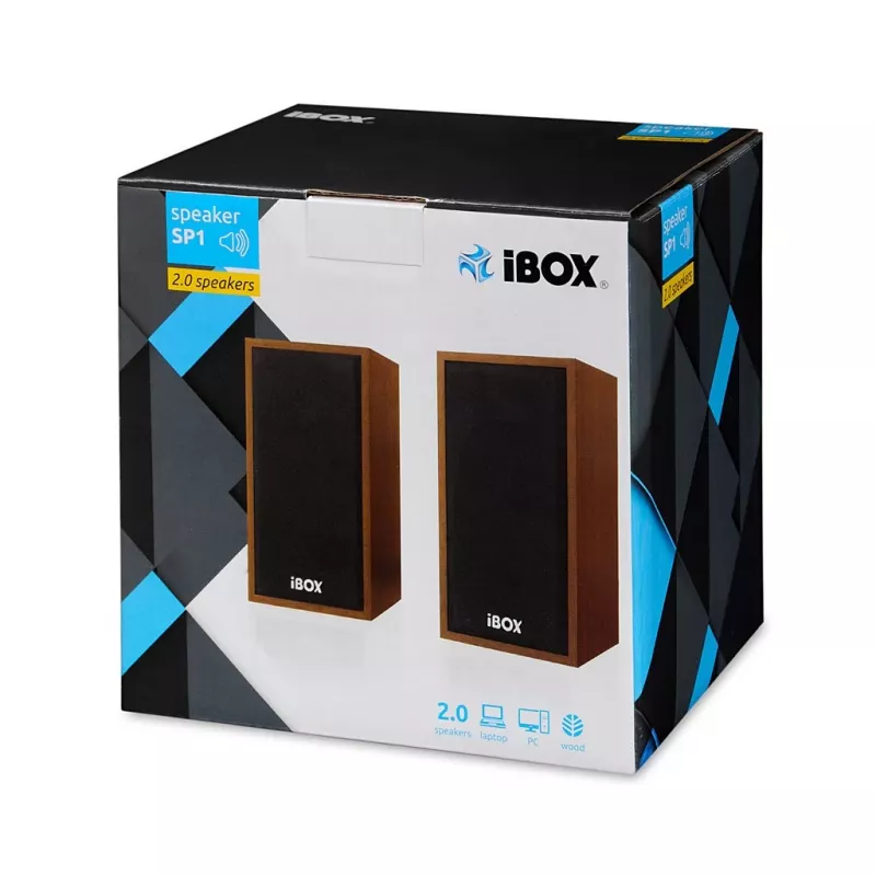 Kõlar IBOX IGLSP1 juhtmega 2.0 lauakõlar 10 W Cherry