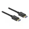 Delock - DisplayPort-kaabel - DisplayPort (M) - DisplayPort (M) - DisplayPort 2,0 - 3,0 m - Toetab 10K 60 Hz (10 240 x 4320) - Must (80263)