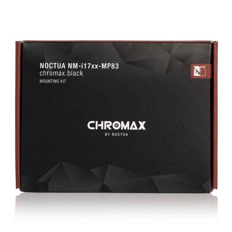 Paigalduskomplekt Noctua NM-I17XX-MP83 chromax.Must LGA1700-ühilduvatele Noctua jahutitele