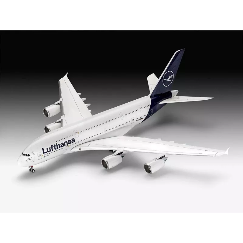 Kokkupandud mudel Revell Airbus A380-800 Lufthansa New Livery