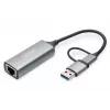 USB USB-C Gigabit Etherneti adapter Digitus DN-3028