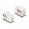DeLOCK Keystone LSA Set RJ45 RJ11 Cat.6 must klõpsuga hoidik