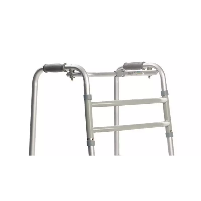 Kõnniraam VITEA CARE PPC013VC — 4-rattaline alumiiniumist rulaator, reguleeritav kõrgus 81,5–91,5 cm, 8 cm rattad, laius 550 mm, max kasutaja 110 kg