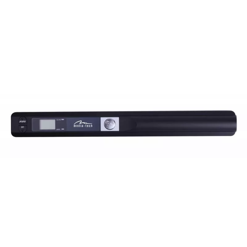 Pliiats-skanner MEDIA-TECH MT4090, must, LED-ekraan, USB 2.0, MicroSD, AAA patarei