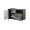 1D2S TRESSE kummut 100x40x75 matt roheline