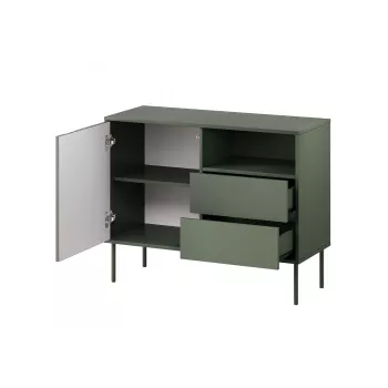 1D2S TRESSE kummut 100x40x75 matt roheline