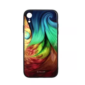 Telefonikate Tellur Cover Glass Print iPhone XR-ile Mesmeric – kõva tagapaneeliga kaitseümbris klaasprindiga