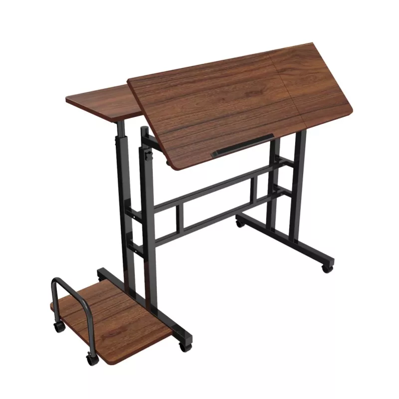 Macleani mobiilne sülearvutilaud, must, 80x60 cm, max 50 kg, reg. kõrgus 67–115 cm, MC-124 B