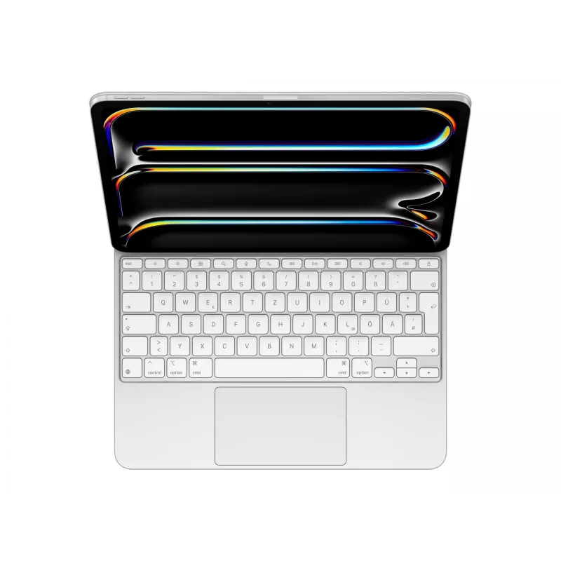 Apple Magic klaviatuur iPad Pro 13-tollisele M4-le saksa valge QWERTZ puuteplaat
