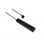 Pikendusjuhe helos CLASSIC 6 pistikupesaga, must, 1,5 m kaabel