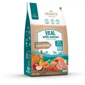 POKUSA Premium Selection Vasikaliha lõhega Täiskasvanud - kuiv koeratoit - 3kg