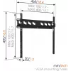 Vogels | Seinakinnitus | MA3000-A | Fikseeritud | 32-55 tolli | Maksimaalne kandevõime 60 kg | Must