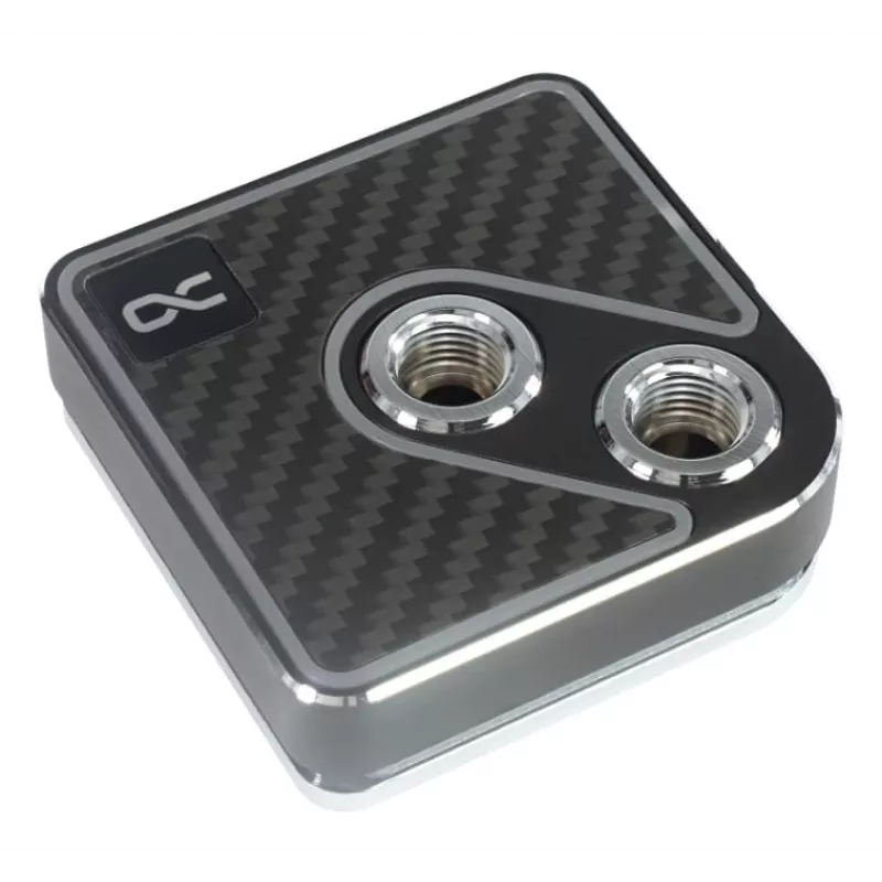 Veeblokk Alphacool Core 1 Aurora Carbon Brass Copper Nickel Black 72mm