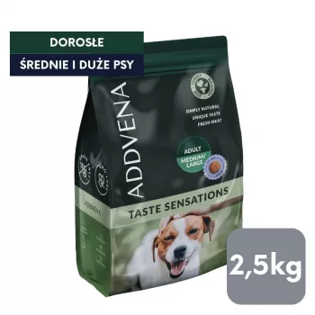 ADDVENA Taste Sensations Adult Medium/Large Turkey - kuiv koeratoit - 2,5kg