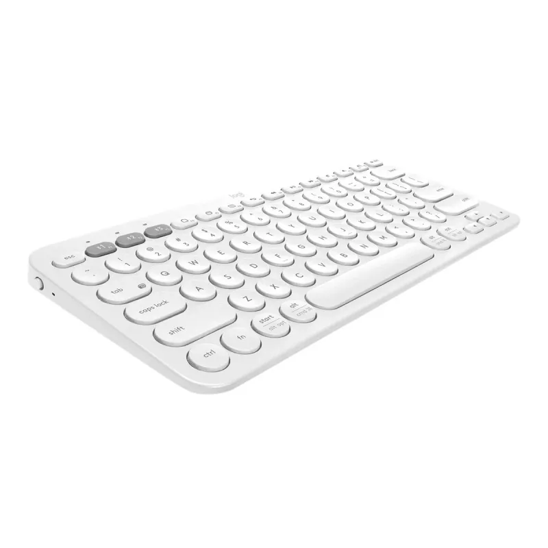 Logitech Multi-Device K380 - Klaviatuur - Juhtmevaba - Bluetooth 3.0 - Saksa - Valge