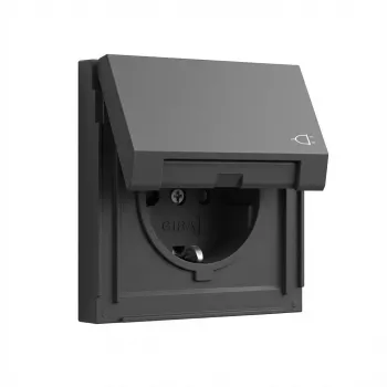 Gira Schuko pistikupesa TX_44 Anthrazite mudel 445467