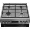 Eraldiseisev gaasi-elektripliit BEKO FBM62330GXTN 60 cm, 4-põletiga gaasipliit, 72 L elektriahi, energiaklass A