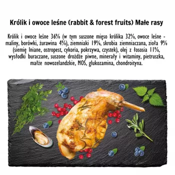 PAKA ZWIERZAKA kuiv koeratoit Küülik metsamarjadega — täiskasvanud keskmist tõugu koertele 9 kg, 29% valku, 16% rasva